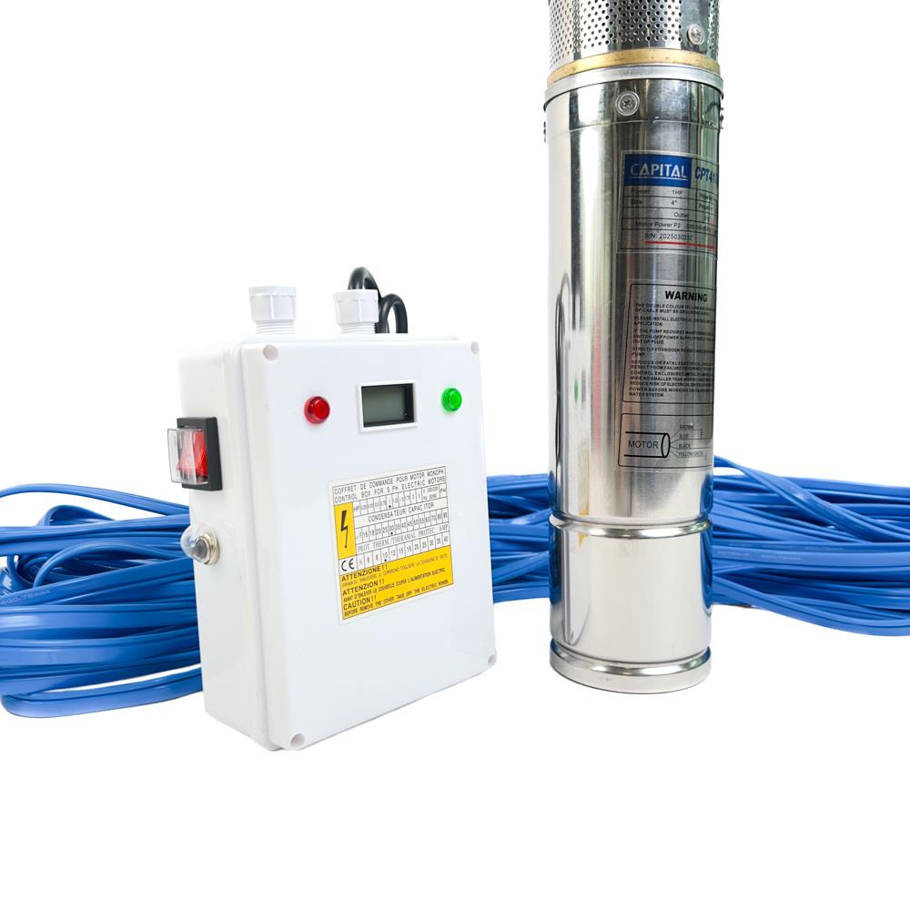 ปั๊มบาดาล บ่อ 4 นิ้ว CAPITAL CPT41008-15 750 วัตต์