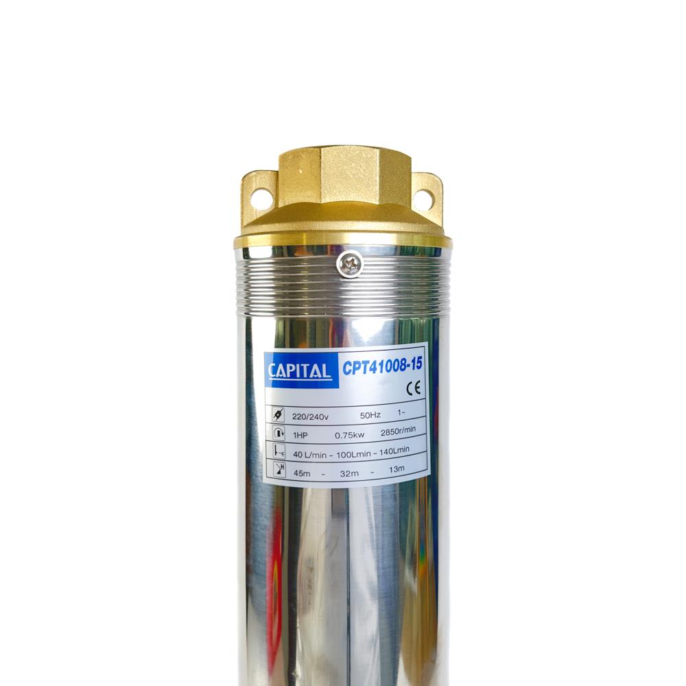ปั๊มบาดาล บ่อ 4 นิ้ว CAPITAL CPT41008-15 750 วัตต์