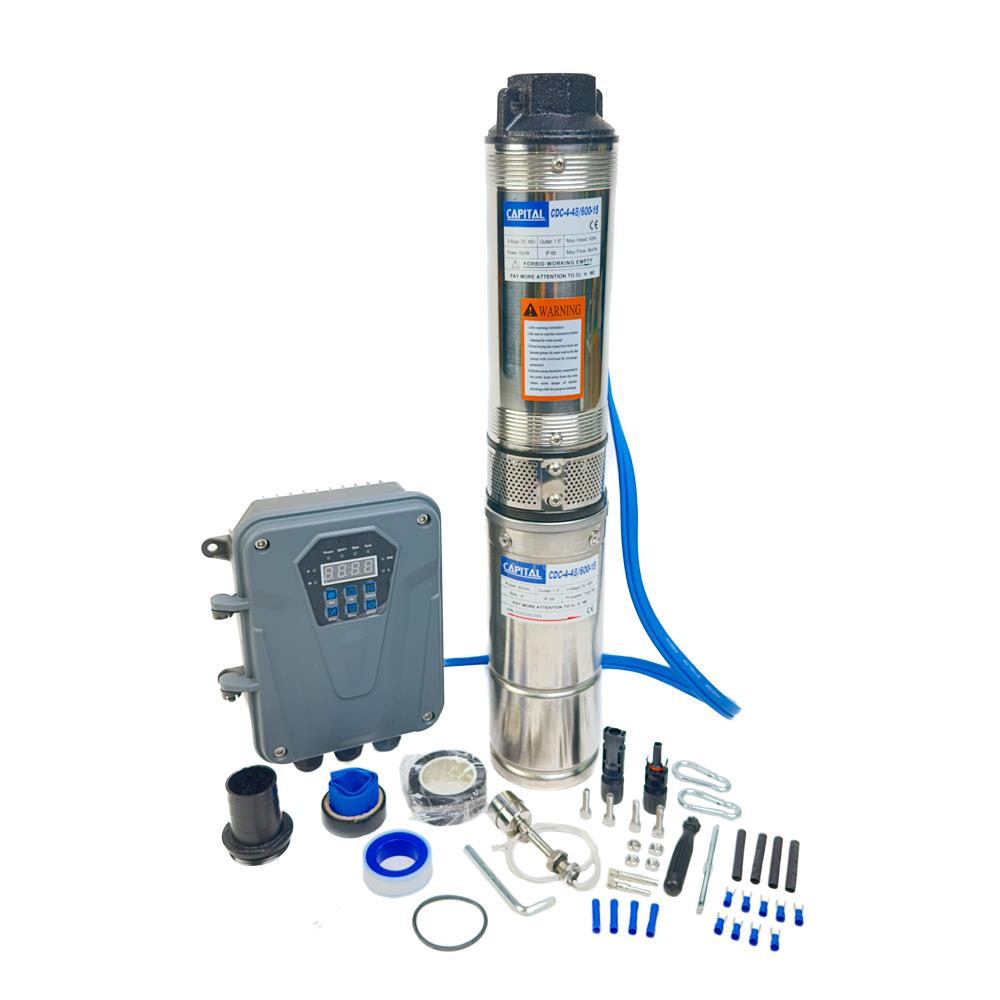 ปั๊มบาดาลโซล่าเซลล์ CAPITAL CDC-4-48/600 600 วัตต์