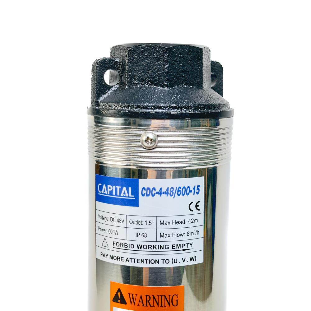 ปั๊มบาดาลโซล่าเซลล์ CAPITAL CDC-4-48/600 600 วัตต์