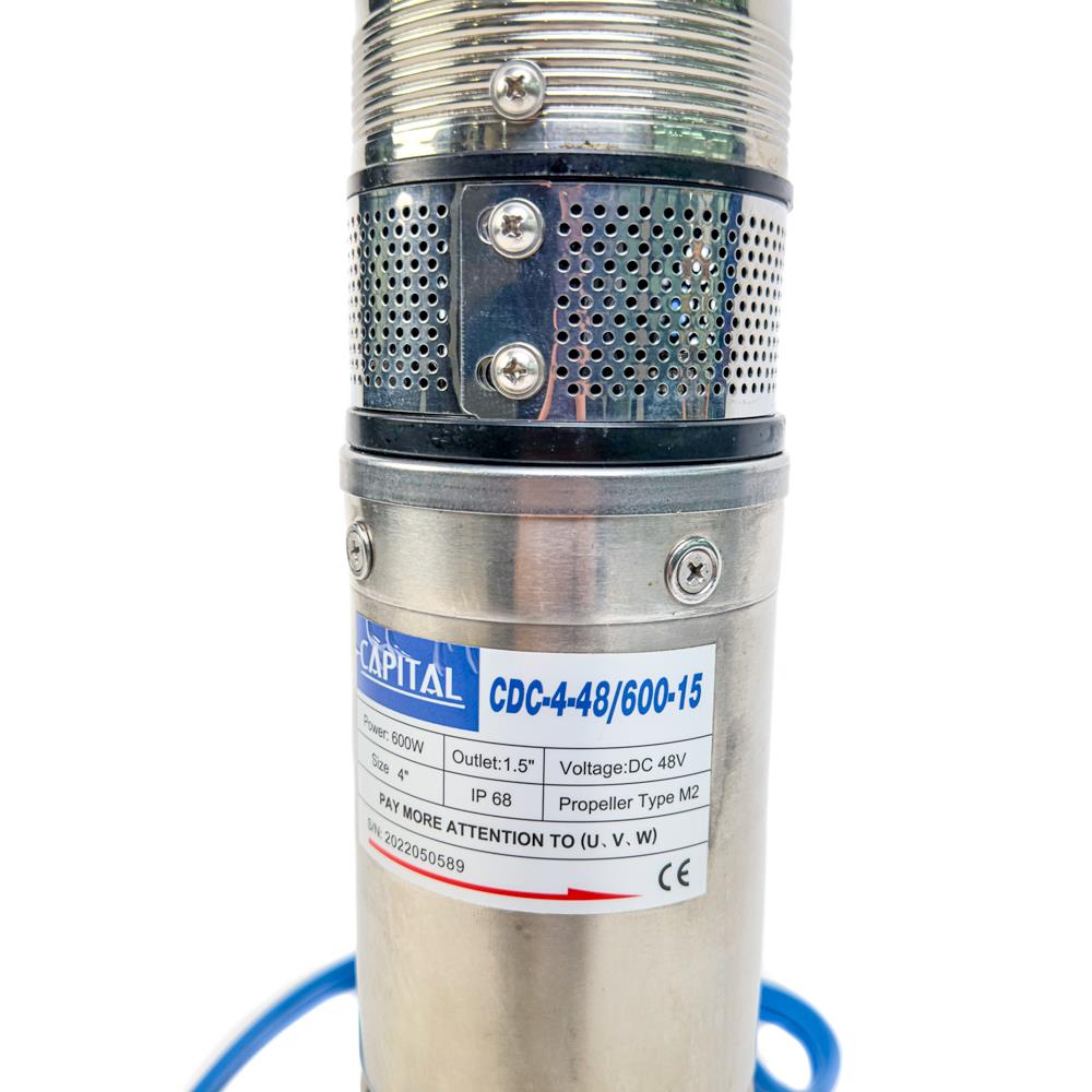 ปั๊มบาดาลโซล่าเซลล์ CAPITAL CDC-4-48/600 600 วัตต์