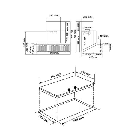 เตาฝัง+เครื่องดูดควัน AXIA SRN76+STARLIGHT90SS_5