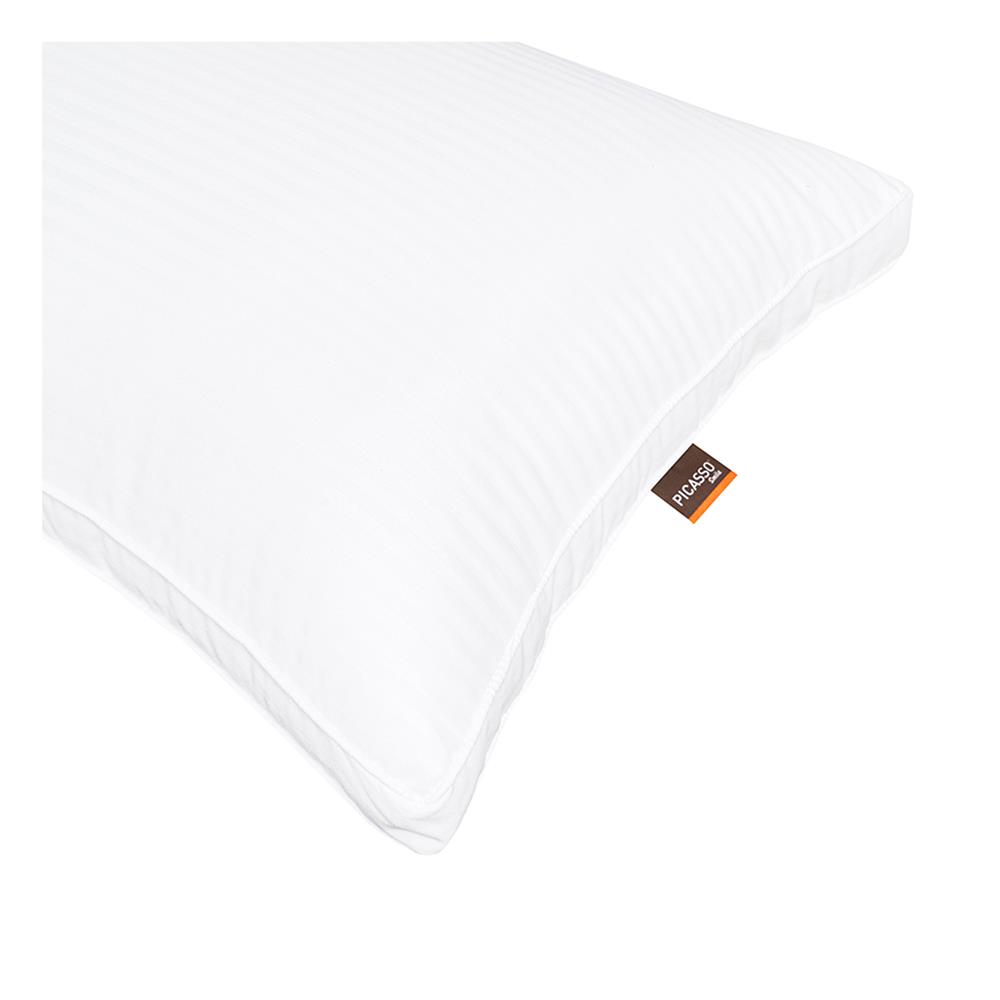 หมอนสุขภาพ ใยสังเคราะห์ PICASSO POLYESTER NANO GEL 1200 19x29 นิ้ว สี WHITE