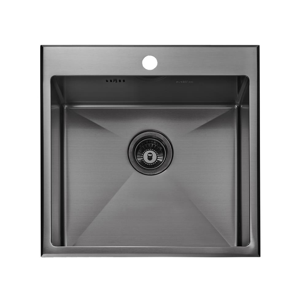 ซิงค์ฝัง 1 หลุม MEX SC50GM สีเทาดำ