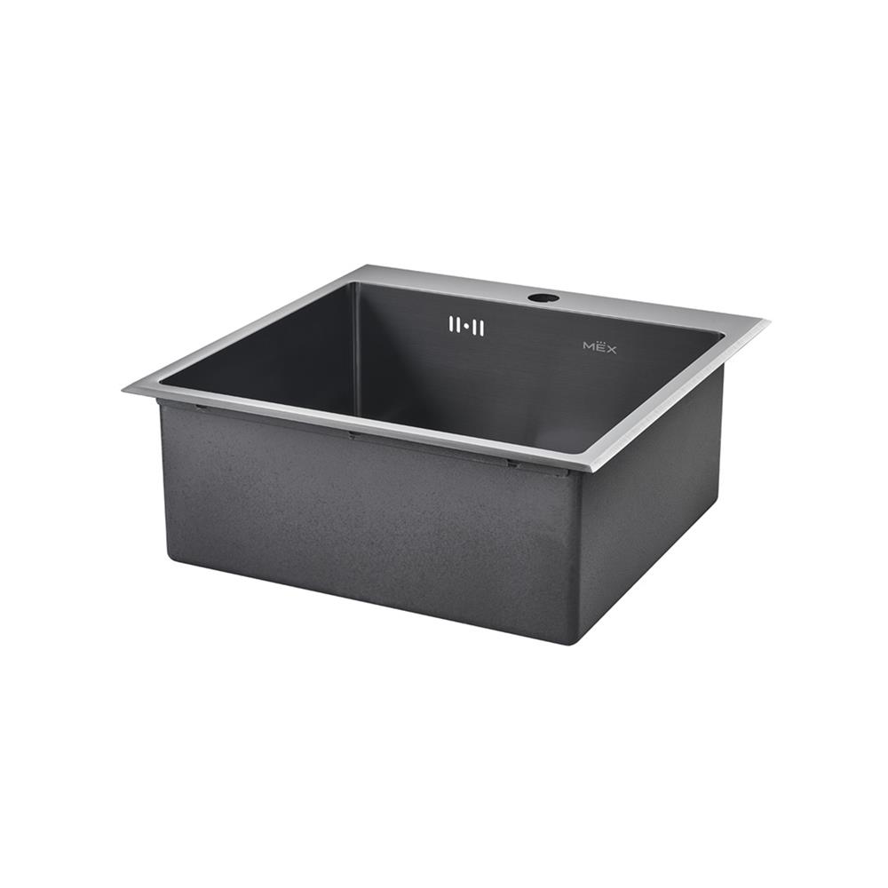 ซิงค์ฝัง 1 หลุม MEX SC50GM สีเทาดำ