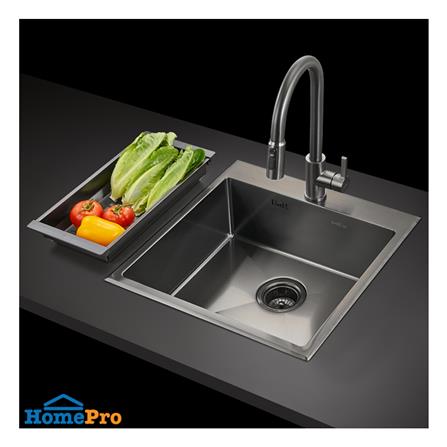 ซิงค์ฝัง 1 หลุม MEX SC50GM สีเทาดำ_4