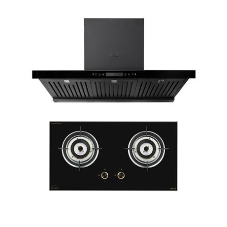 เตาฝัง+เครื่องดูดควัน AXIA SRN76+STARLIGHT90BK