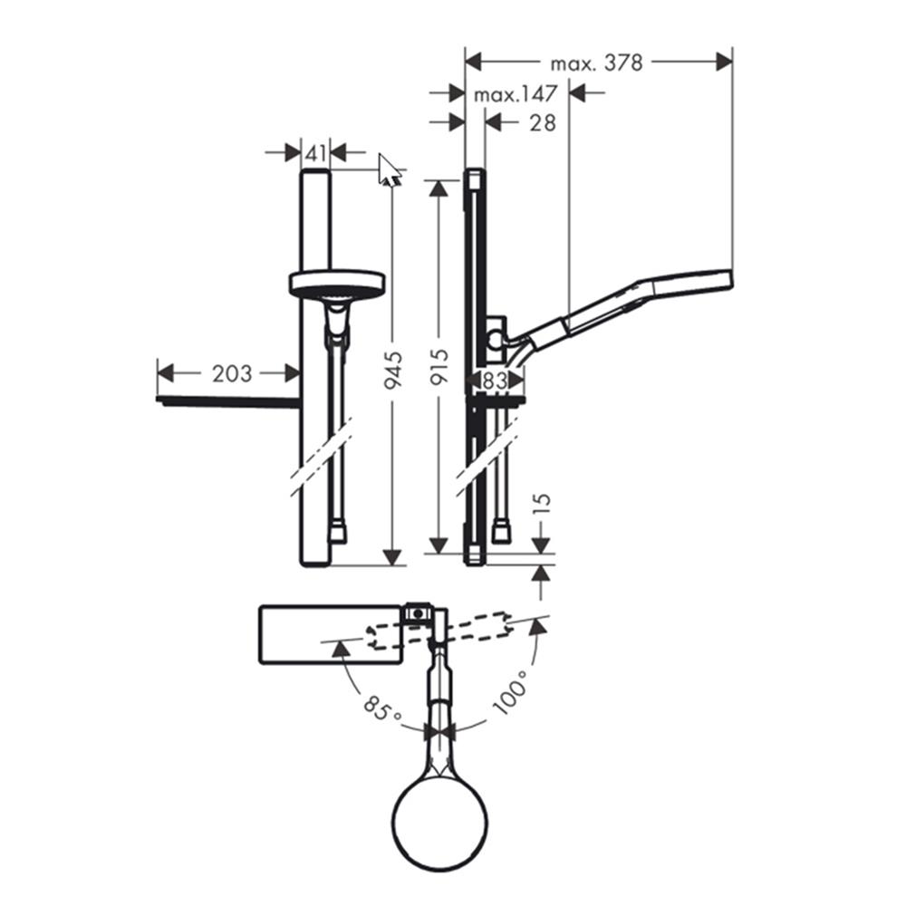 ฝักบัว RAIN SHOWER HANSGROHE HG27671000