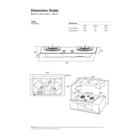 เตาฝังแก๊ส ELECTROLUX EHG7202BE 78 ซม._8