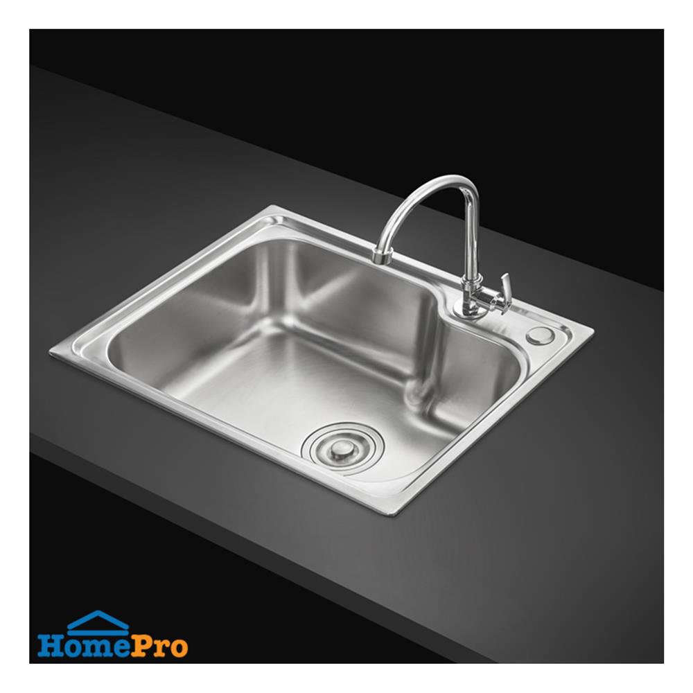 ซิงค์ฝัง 1 หลุม MESTER CSX56-NC สีเงิน