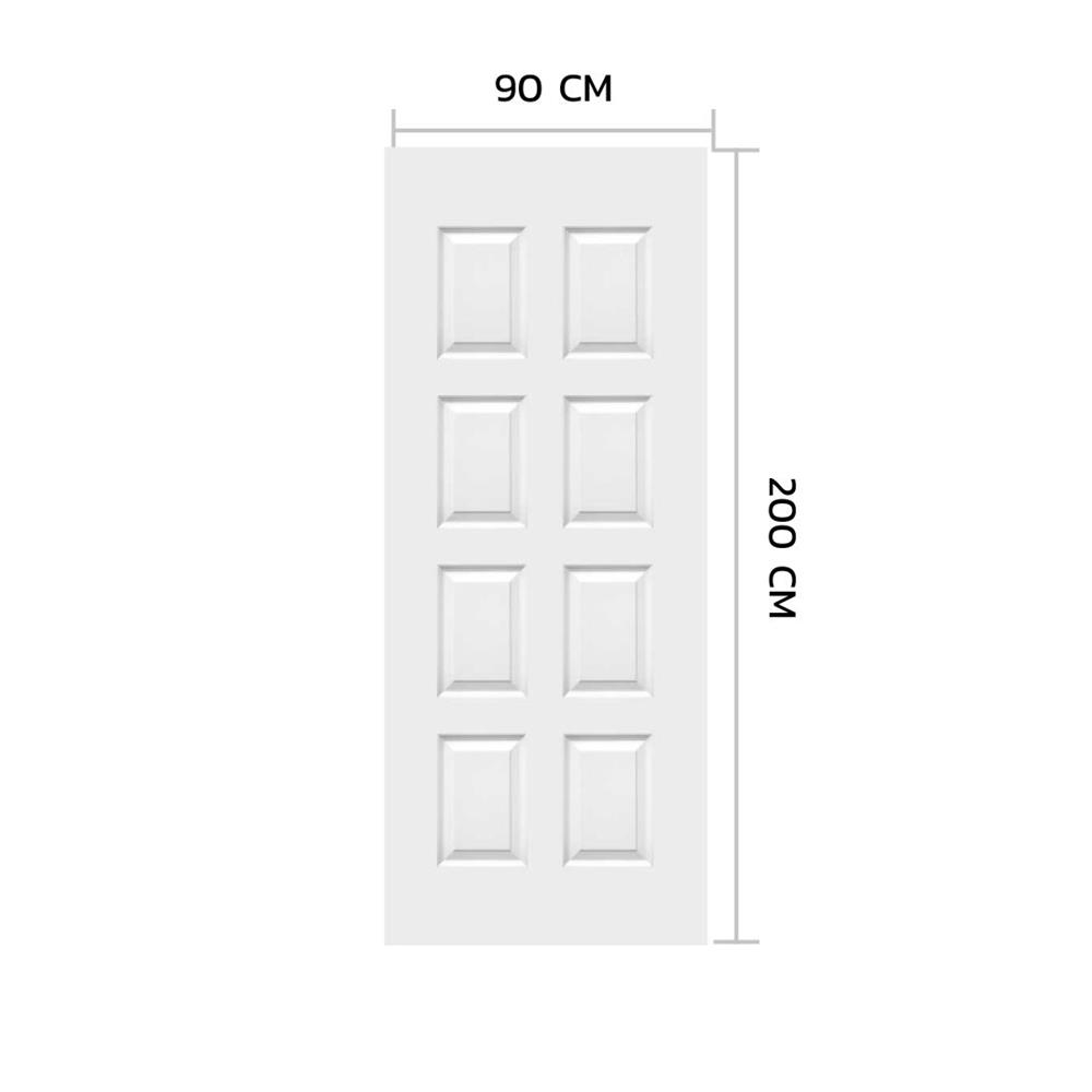 ประตูภายใน HDF METRO 801 พลอยไพลิน 90x200 ซม. สีรองพื้น