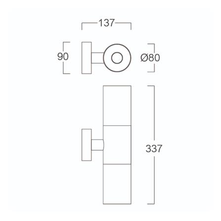 ไฟกิ่งภายนอก L&E 36-02005 สีดำ_5