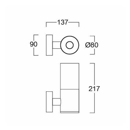 ไฟกิ่งภายนอก L&E 36-02004 สีดำ_4