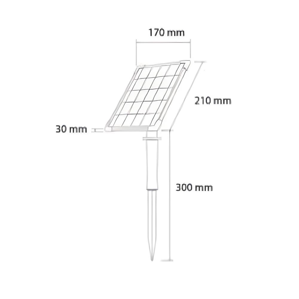 ไฟจัดสวน SOLAR LUMAX 74-00061 10 วัตต์ WARM WHITE สีดำ
