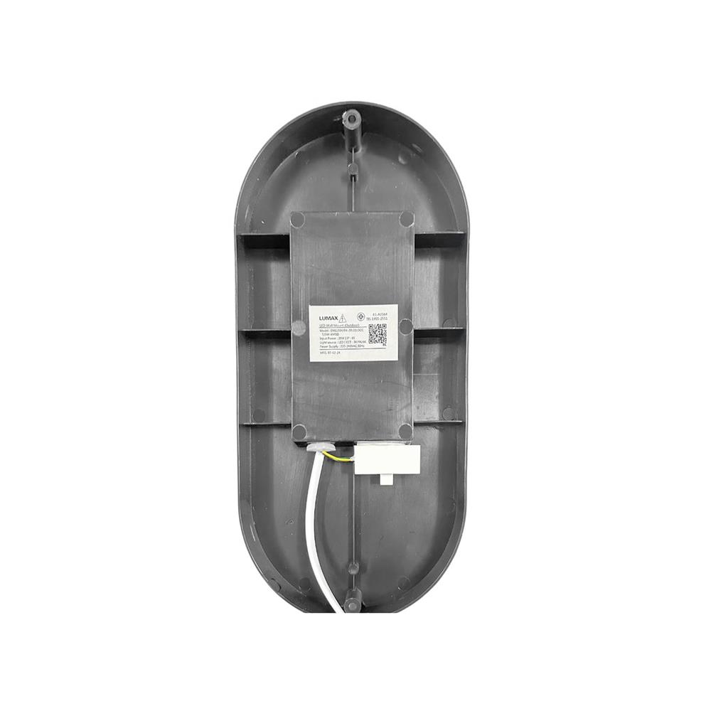 ไฟผนังภายนอก LED LUMAX 65-A0564 20 วัตต์ DAYLIGHT/COOL WHITE/WARM WHITE สีขาว/ดำ