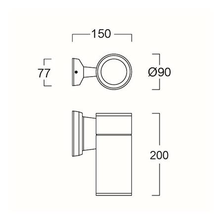 ไฟกิ่งภายนอก L&E 36-02014 สีขาว_7