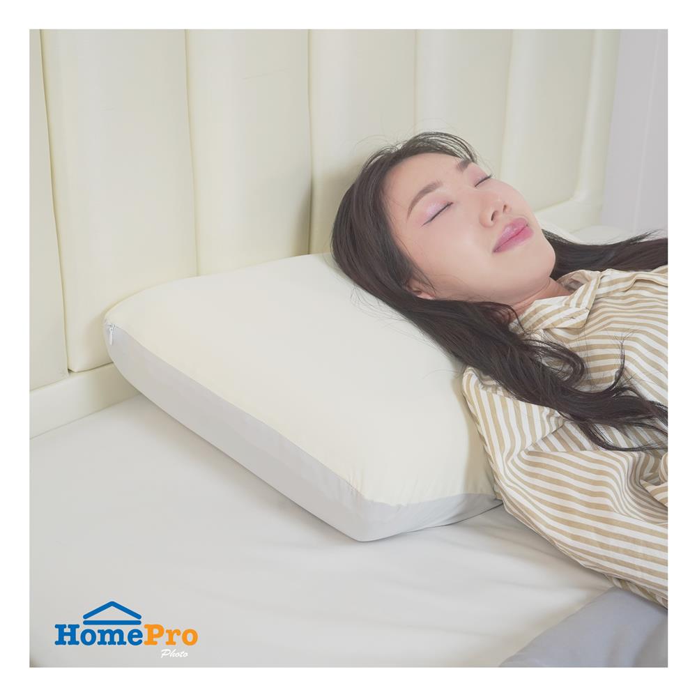 หมอนสุขภาพ AIR FOAM SNAZZ AIR FOAM DUAL COMFORT 40x60x12 ซม. สี CREAM/GREY