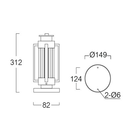 ไฟหัวเสา L&E 36-02011 สีดำ_3