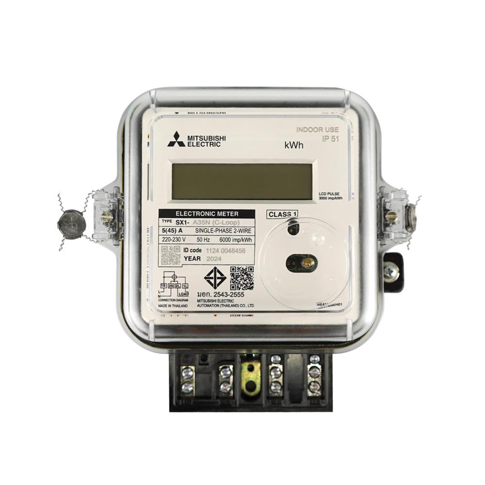 ดิจิตอลมิเตอร์ (C-LOOP) MITSUBISHI SX1-A35N 1 เฟส 5(45) แอมป์
