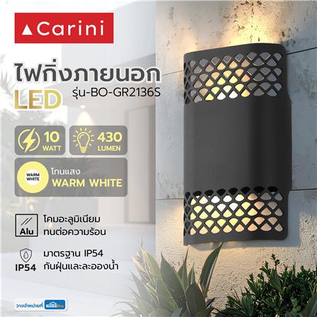 ไฟกิ่งภายนอก LED CARINI BO-GR2136S 10 วัตต์ WARM WHITE สีบรอนซ์_6