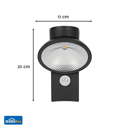 ไฟกิ่งภายนอก LED CARINI BO-WS0128 5 วัตต์ WARM WHITE สีดำ_6