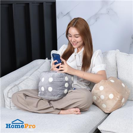 หมอนอิง SNAZZ LITTLE 8X8 นิ้ว สีเทา_5