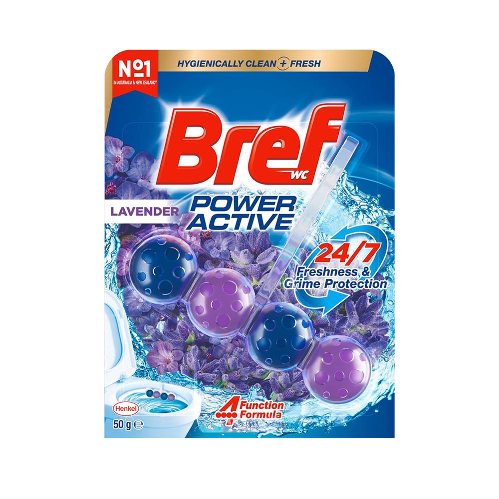 ก้อน 4 IN 1 ดับกลิ่นสุขภัณฑ์ BREF 50 กรัม กลิ่นลาเวนเดอร์