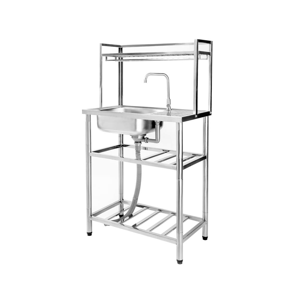 ซิงค์ขาตั้ง 1 หลุม 1 ที่พัก PARNO SPD7543 สีเงิน