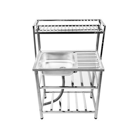 ซิงค์ขาตั้ง 1 หลุม 1 ที่พัก PARNO SPD7543 สีเงิน_2