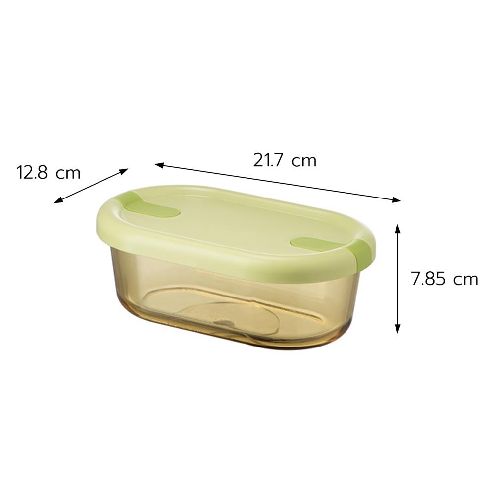 กล่องอาหารแก้ว KECH HOPE 1SLOT 0.75 ลิตร สีเขียว