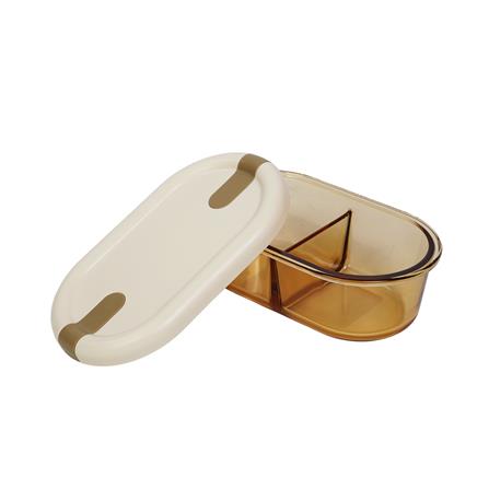 กล่องอาหารแก้ว KECH HOPE 2SLOT 0.7 ลิตร สีขาว_2