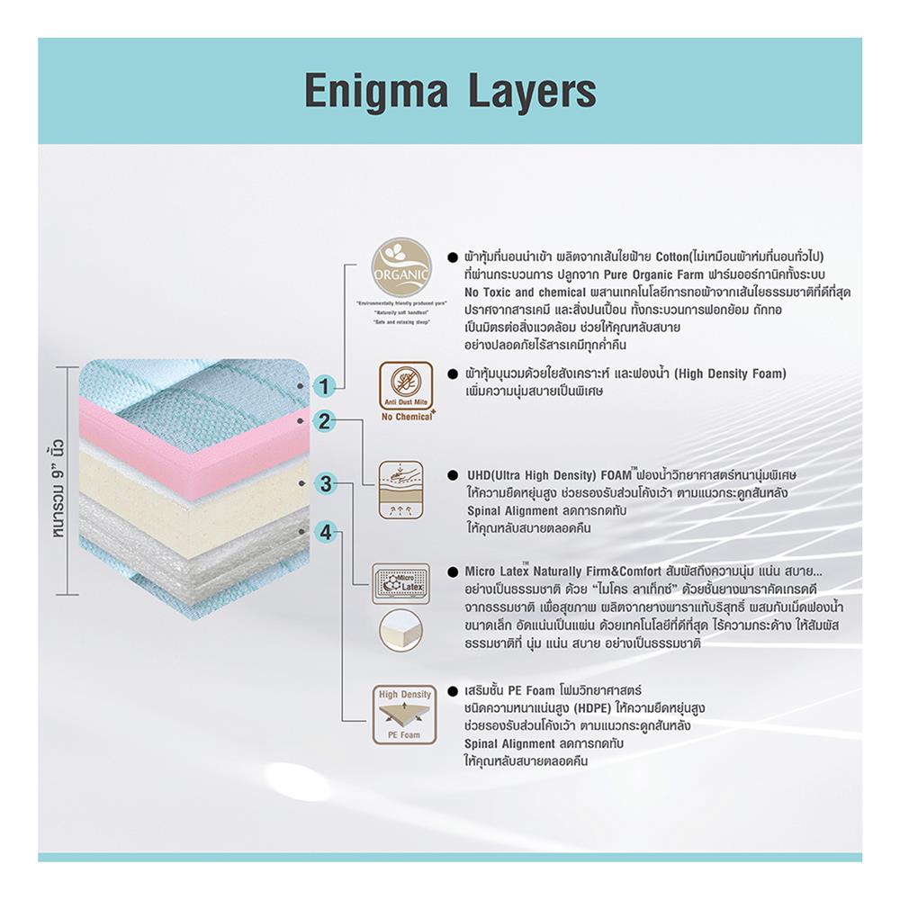 ที่นอน 3.5 ฟุต HOME LIVING STYLE ENIGMA II
