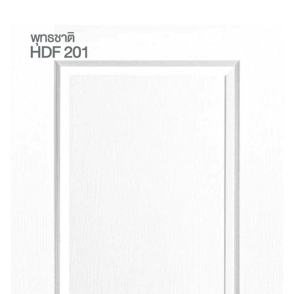 ประตูภายใน HDF ไม่เจาะลูกบิด METRO 201 พุทธชาติ 80x200 ซม. สีรองพื้น