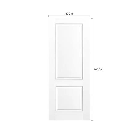 ประตูภายใน HDF ไม่เจาะลูกบิด METRO 201 พุทธชาติ 80x200 ซม. สีรองพื้น_4