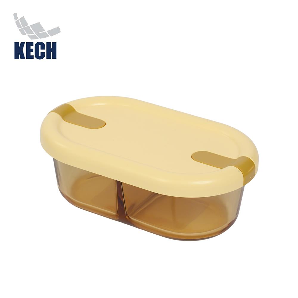 กล่องอาหาร KECH HOPE 2SLOT 0.7 ลิตร สีเหลือง