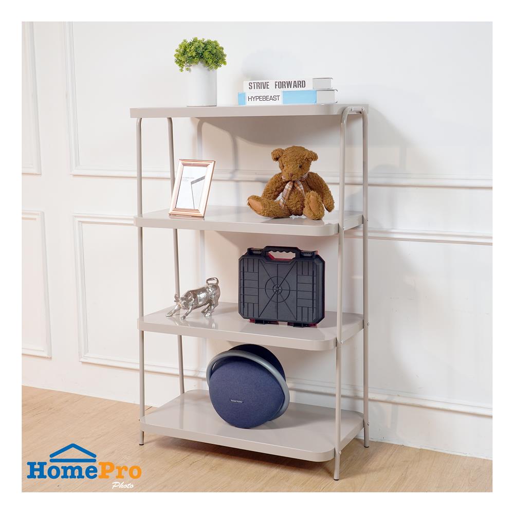 ชั้นวางของ 4 ชั้น STACKO LAMI 40x73.2x115 ซม. สีวอร์มเกรย์