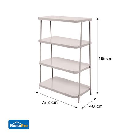 ชั้นวางของ 4 ชั้น STACKO LAMI 40x73.2x115 ซม. สีวอร์มเกรย์_5