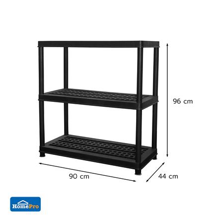 ชั้นวางของ 3 ชั้น STACKO STURDI 44x90x96 ซม. สีดำ_5
