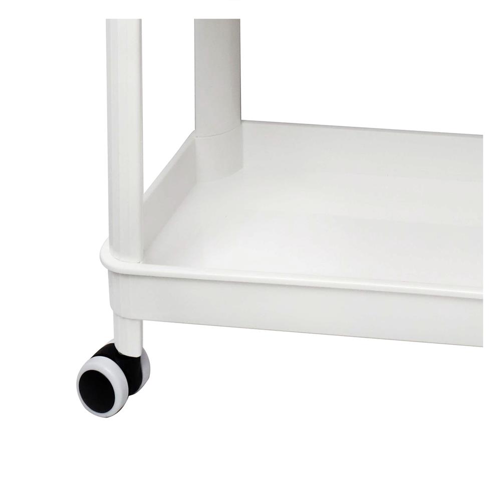 ชั้นพลาสติก 3 ชั้นพร้อมล้อ STACKO GENIE 45x23.5x66.5 ซม. สีขาว