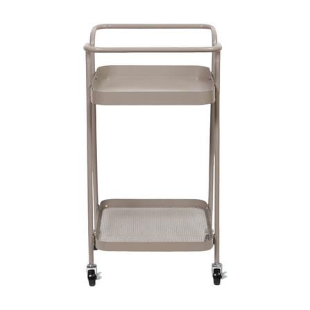 ชั้นวางของ 2 ชั้น มีล้อ STACKO LAMI 40x45x75 ซม. สีวอร์มเกรย์_1