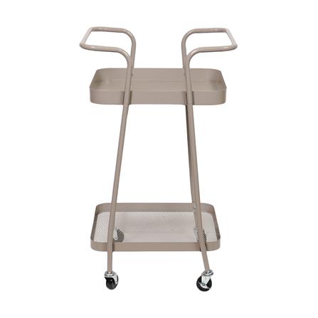 ชั้นวางของ 2 ชั้น มีล้อ STACKO LAMI 40x45x75 ซม. สีวอร์มเกรย์_2