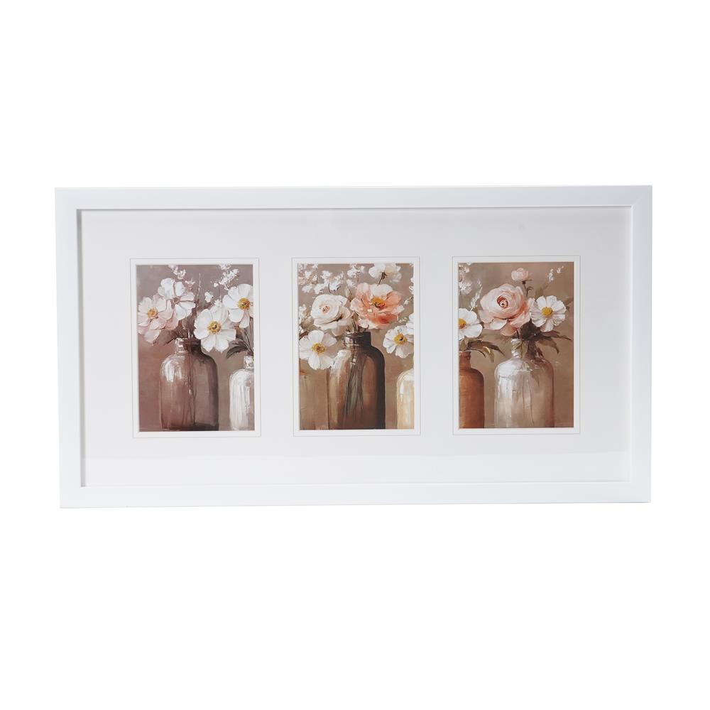 กรอบรูป 3 ช่อง SNAZZ LENORA 28x55 ซม. สีขาว
