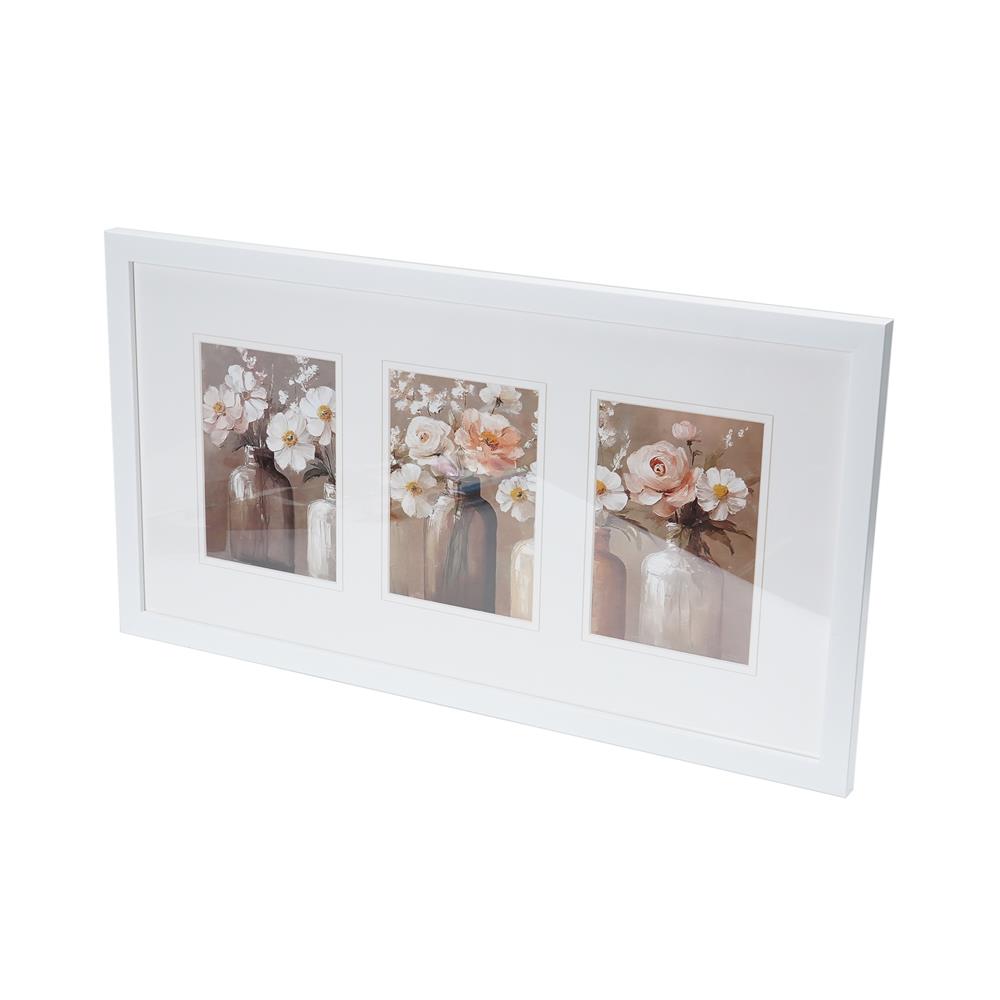กรอบรูป 3 ช่อง SNAZZ LENORA 28x55 ซม. สีขาว