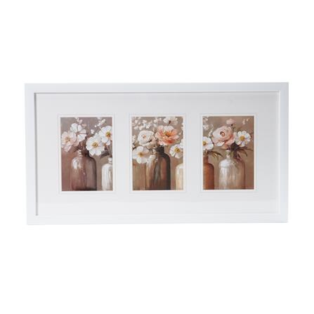 กรอบรูป 3 ช่อง SNAZZ LENORA 28x55 ซม. สีขาว_0