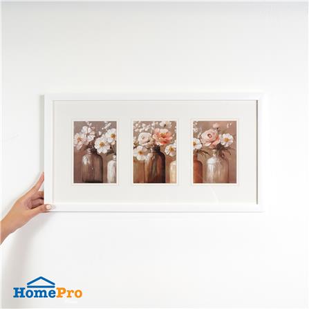 กรอบรูป 3 ช่อง SNAZZ LENORA 28x55 ซม. สีขาว_5