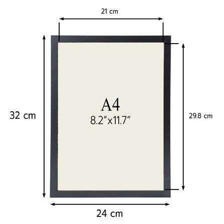 กรอบรูป SNAZZ LENORA 8.5x11.5 นิ้ว (A4) สีดำ_6
