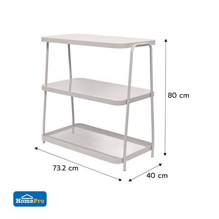 ชั้นวางของ 3 ชั้น STACKO LAMI 40x73.2x80 ซม. สีวอร์มเกรย์_5