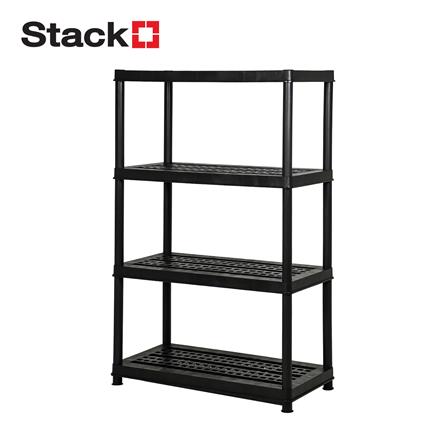 ชั้นวางของ 4 ชั้น STACKO STURDI 44x90x141 ซม. สีดำ_0