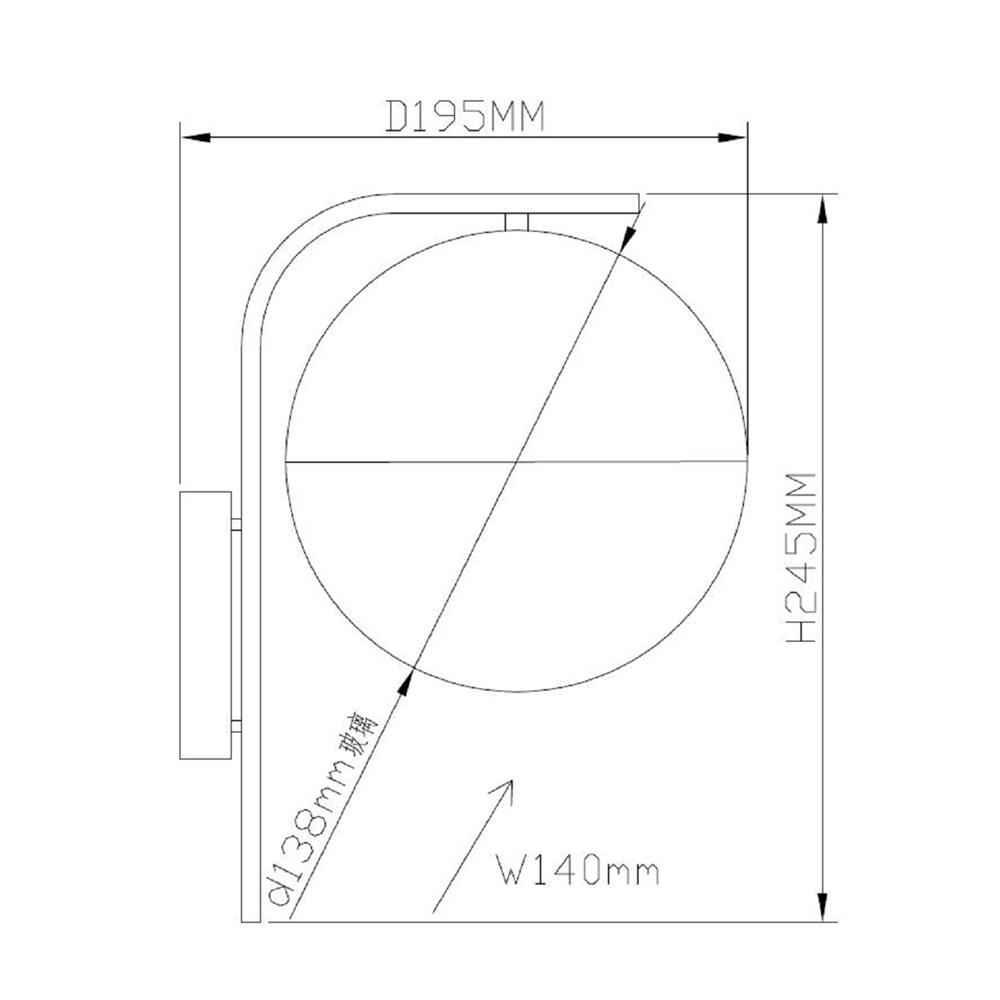 ไฟกิ่งภายใน CARINI MD 5011-1W สีขาว/ทอง 1 หัว