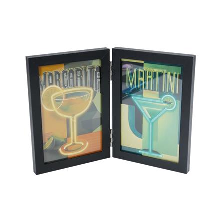 กรอบรูปแบบคู่ SNAZZ LENORA 4x6 นิ้ว สีดำ_0